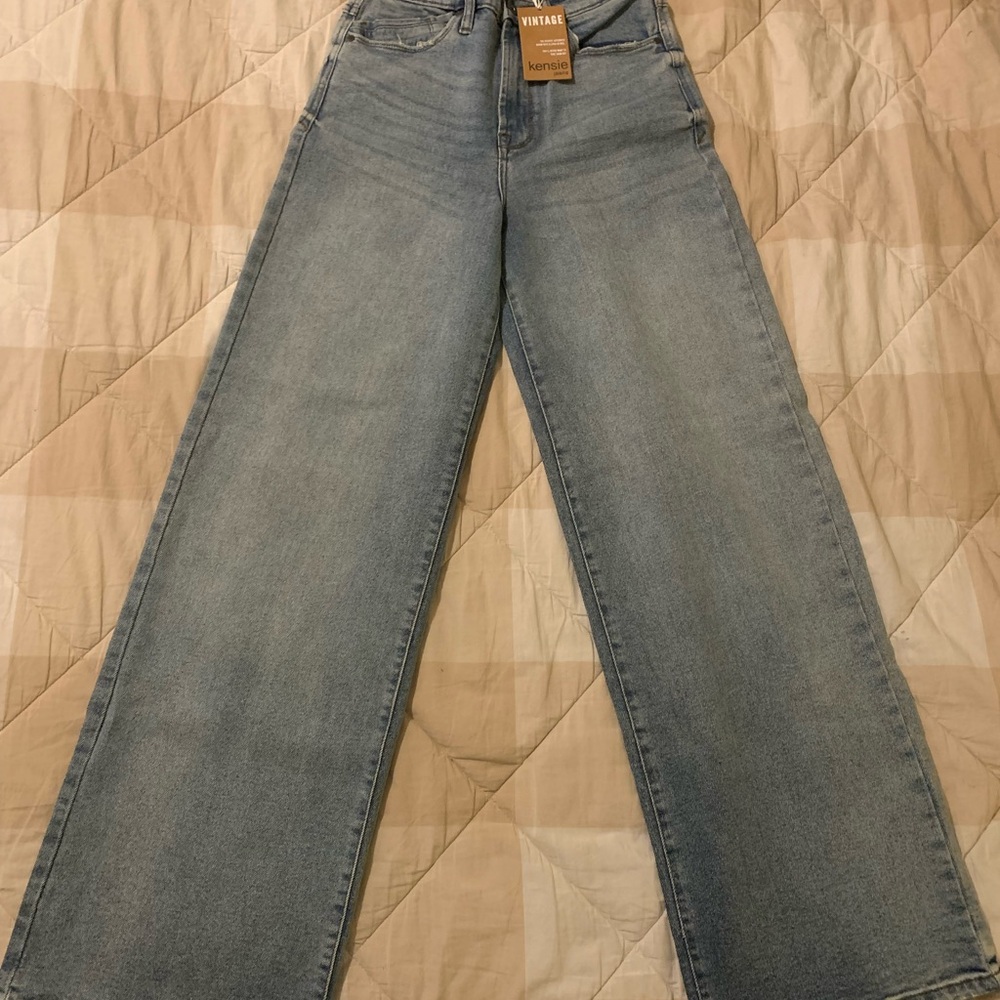 Kensie Women's Flare & Wide Leg Jeans - Light Blue